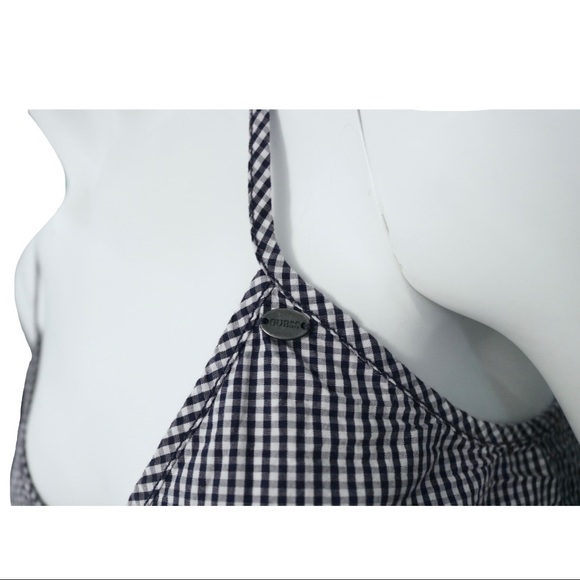GUESS blue gingham front tie tank top (Size XS) - Picture 5 of 6